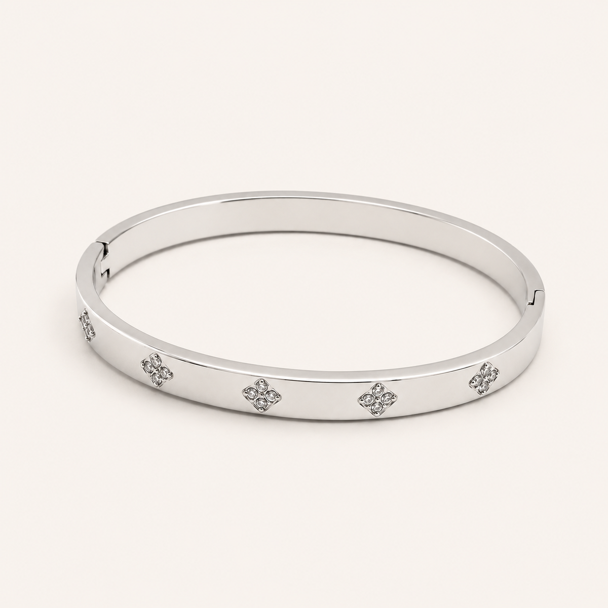 Bracciale rigido Affetto con zirconi