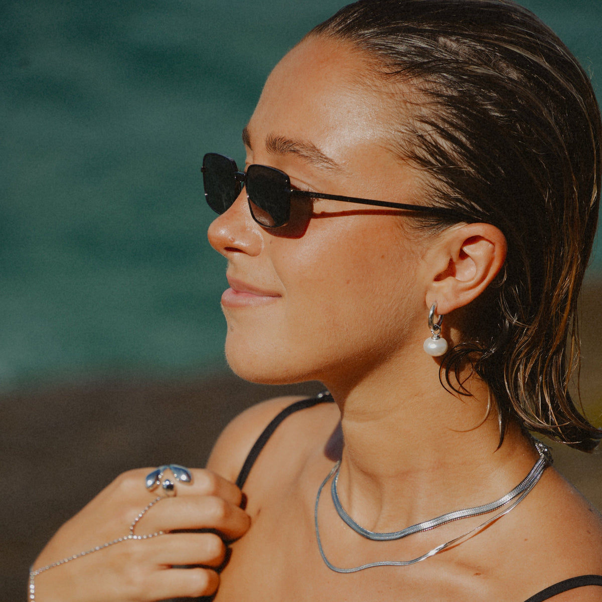 Orecchini Petalo di pietra