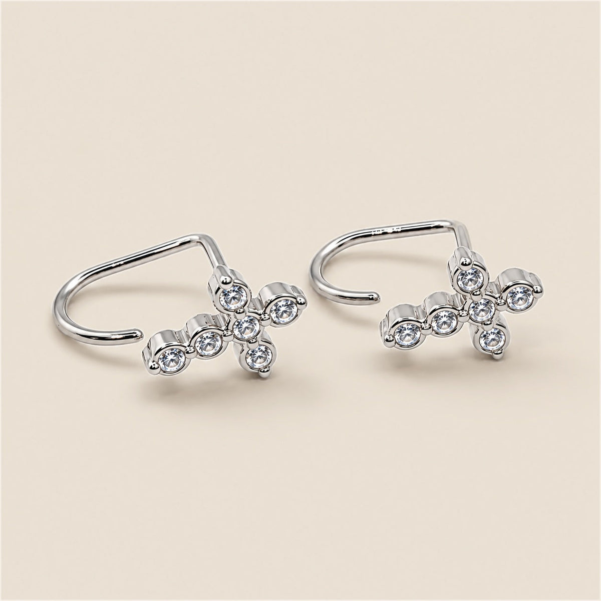 Orecchini comodi Croce