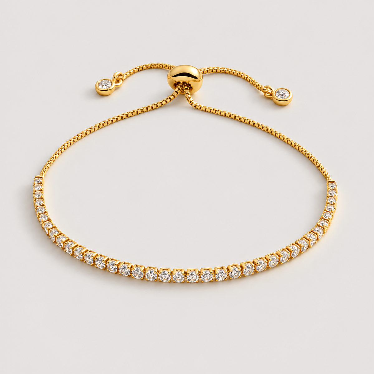 Bracciale tennis regolabile Melly (Set)