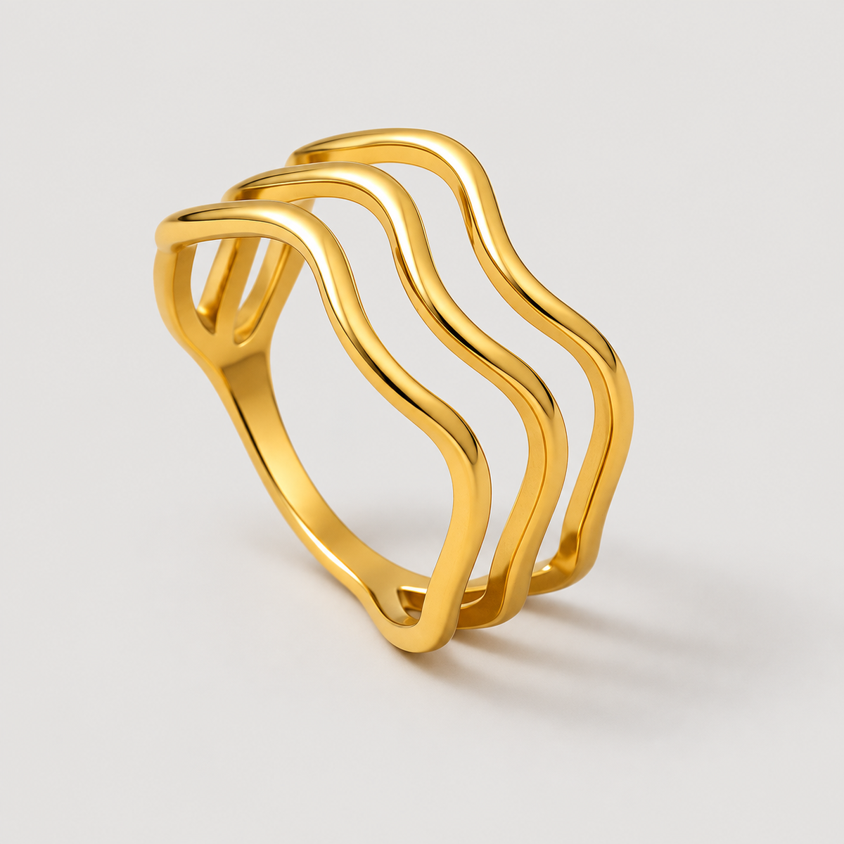 Anello Trio di onde (Set)