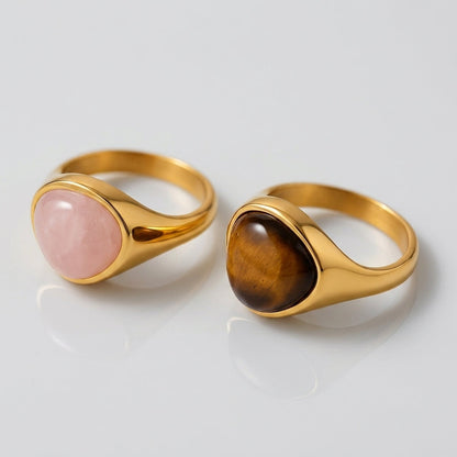 Anello vistoso Alaula con gemma (Set)