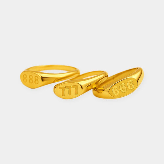 Anello chevalier Angelica® con numero angelico