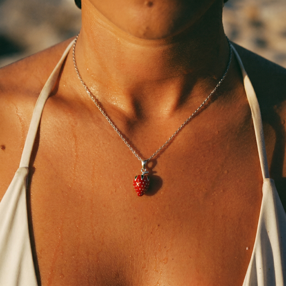 Collana Bacio di fragola