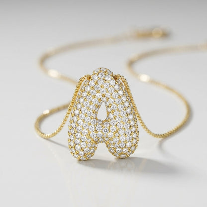 Collana Hailey con iniziale a palloncino