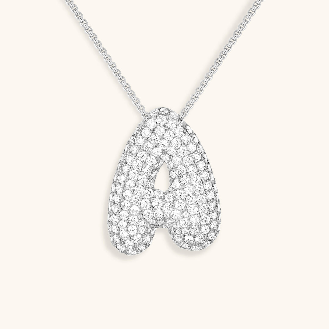 Collana Hailey con iniziale a palloncino