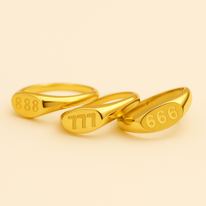 Anello chevalier Angelica® con numero angelico