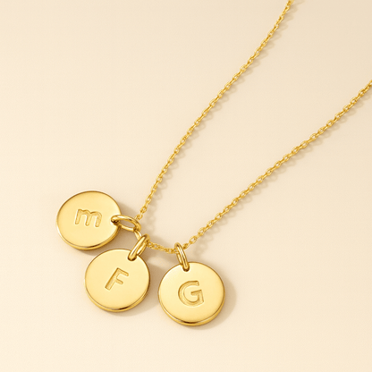 Collana Aura con iniziale