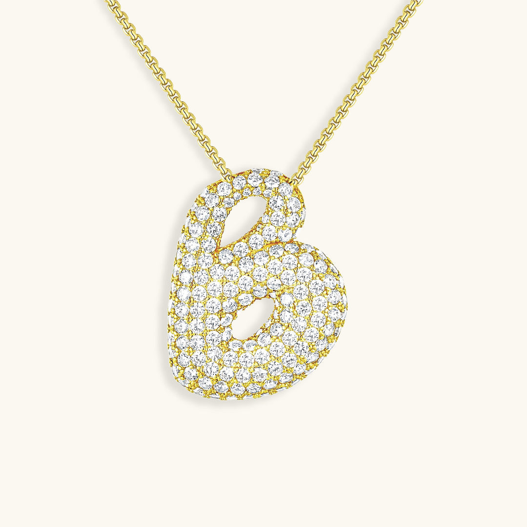 Collana Hailey con iniziale a palloncino