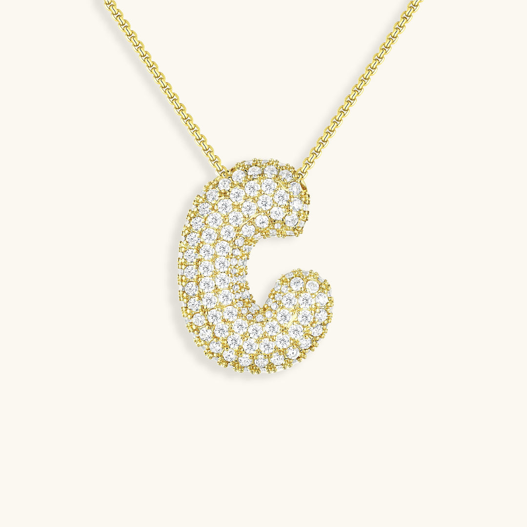 Collana Hailey con iniziale a palloncino (Set)