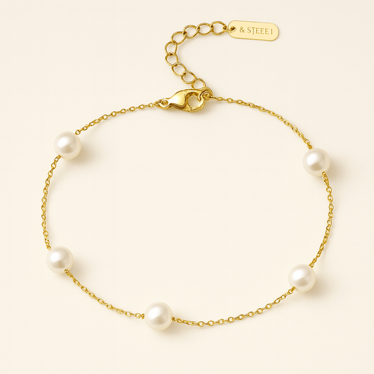 Cavigliera Cali con perla (Set)