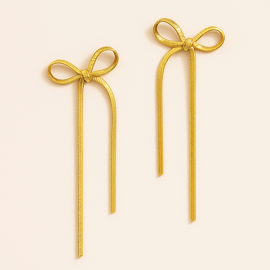 Orecchini Carol con fiocco (Set)