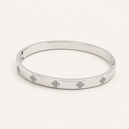 Bracciale rigido Affetto con zirconi