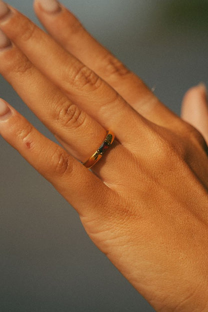 Anello Tesoro con pietra del mese (Set)