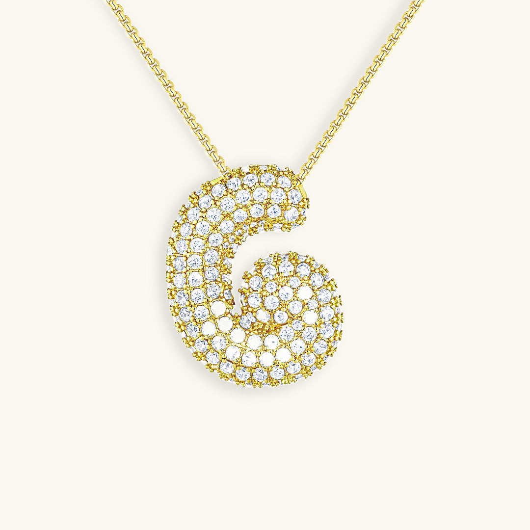 Collana Hailey con iniziale a palloncino (Set)
