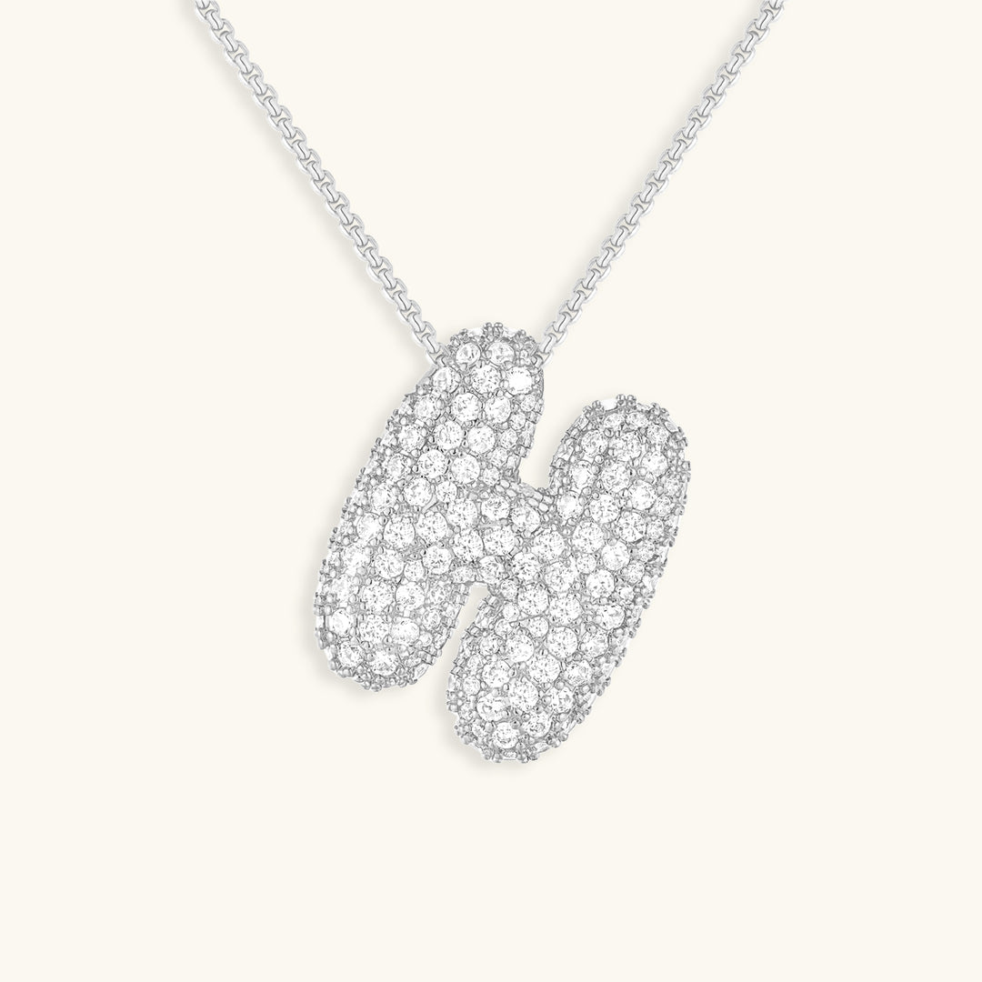 Collana Hailey con iniziale a palloncino (Set)