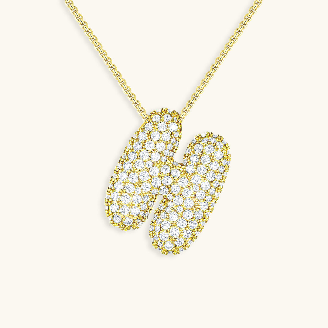 Collana Hailey con iniziale a palloncino (Set)