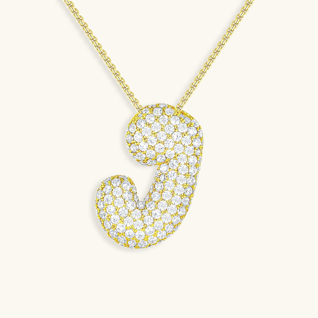 Collana Hailey con iniziale a palloncino (Set)