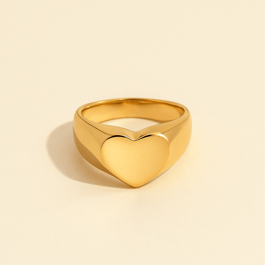 Anello a cuore Storia d'amore (Set)
