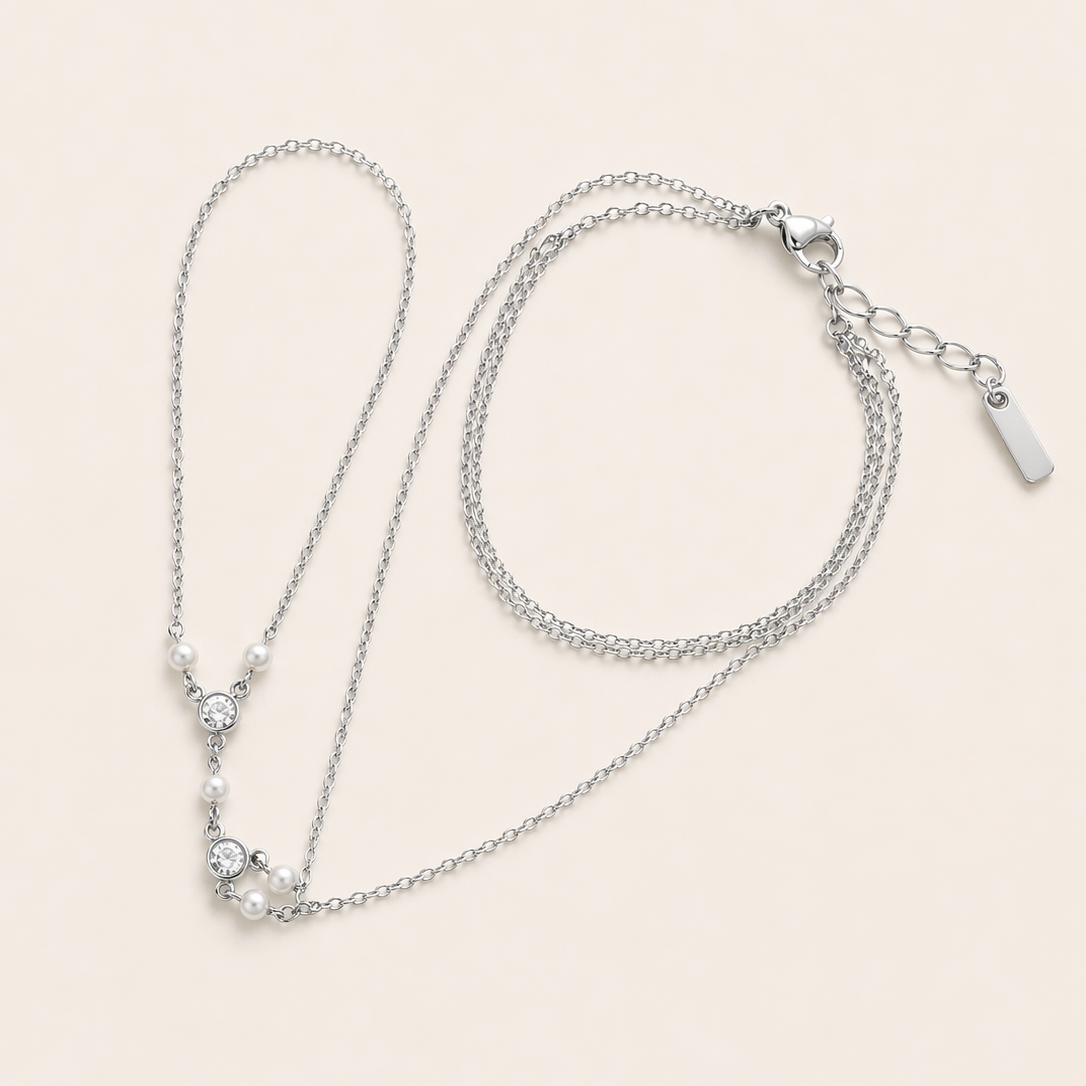 Catena da mano Lunelle con cristalli