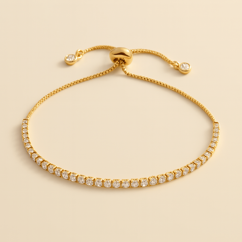 Bracciale tennis regolabile Melly (Set)
