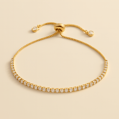 Bracciale tennis regolabile Melly (Set)