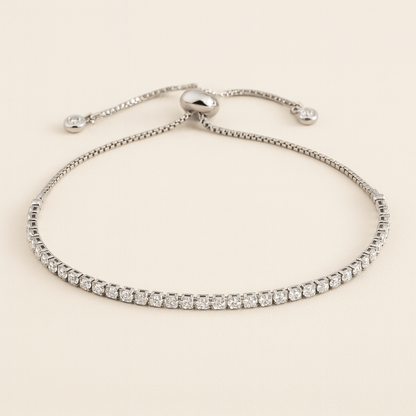 Bracciale tennis regolabile Melly