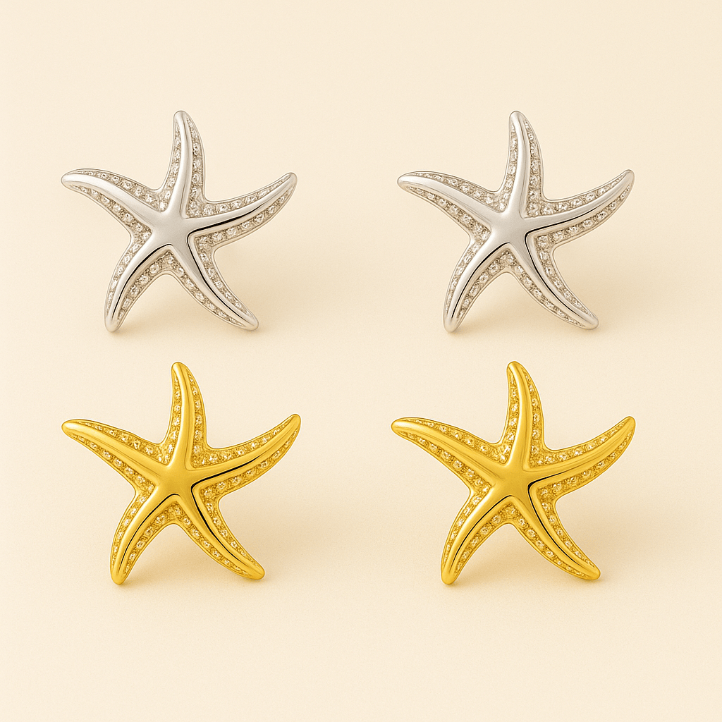 Orecchini mini Stella marina (Set)
