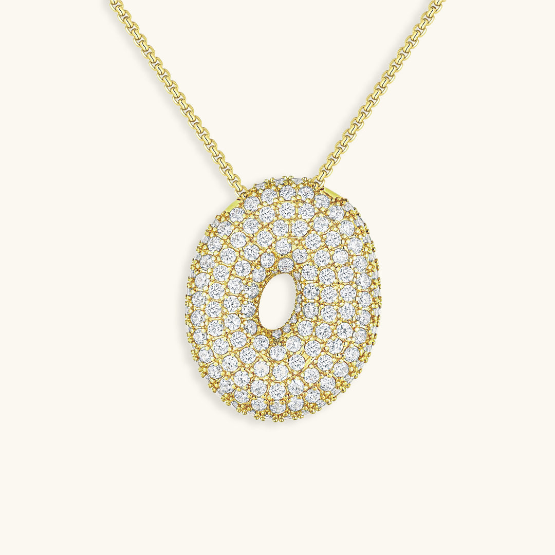 Collana Hailey con iniziale a palloncino