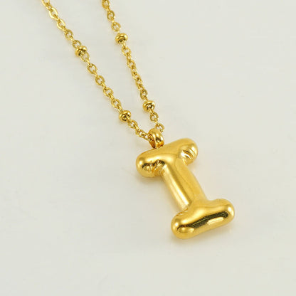 Collana con iniziale a palloncino (Set)