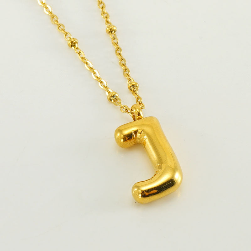 Collana con iniziale a palloncino (Set)