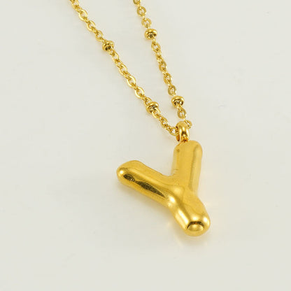 Collana con iniziale a palloncino (Set)