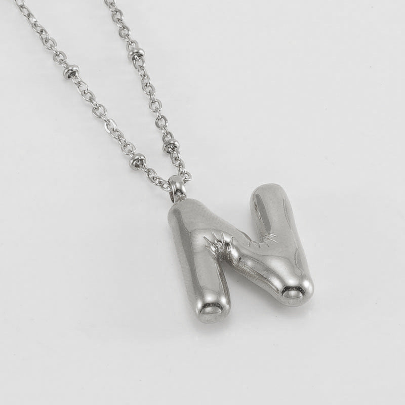 Collana con iniziale a palloncino (Set)