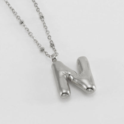 Collana con iniziale a palloncino (Set)