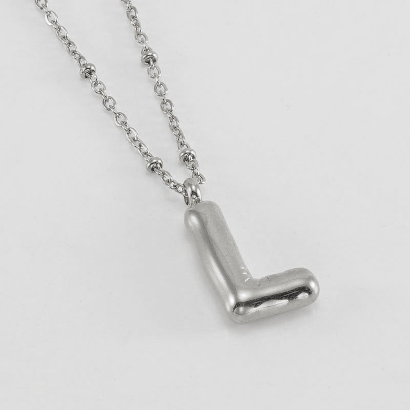 Collana con iniziale a palloncino (Set)