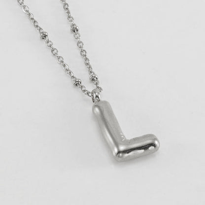 Collana con iniziale a palloncino (Set)
