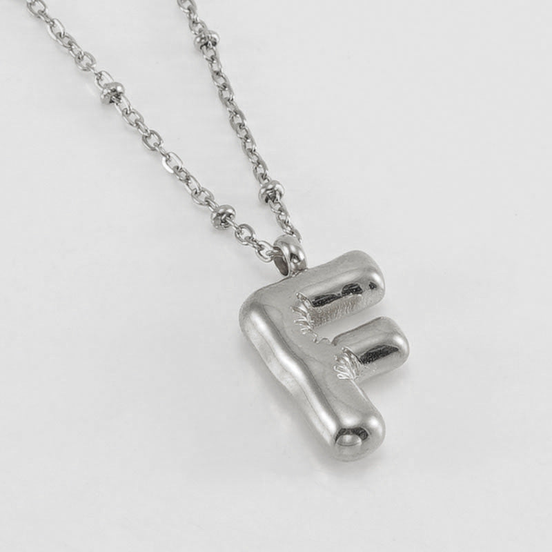 Collana con iniziale a palloncino (Set)