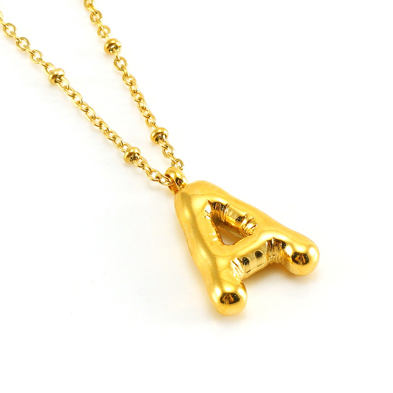 Collana con iniziale a palloncino (Set)