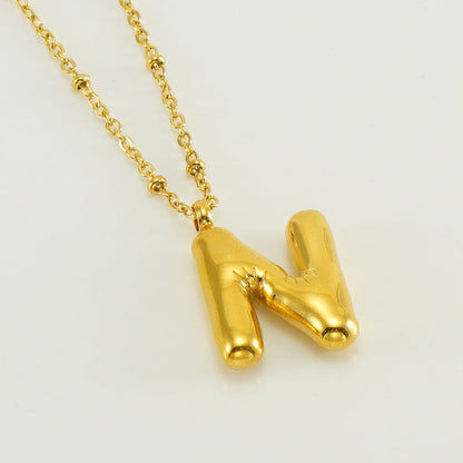 Collana con iniziale a palloncino (Set)