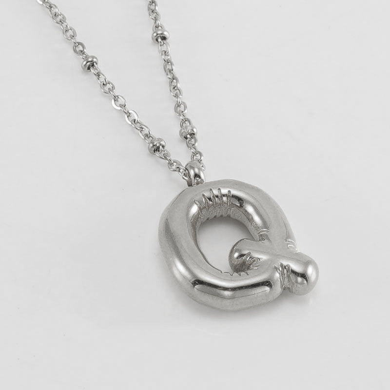 Collana con iniziale a palloncino (Set)