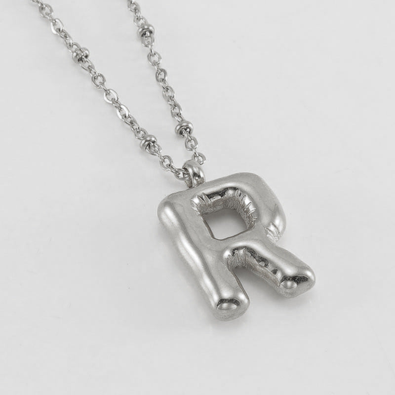 Collana con iniziale a palloncino (Set)