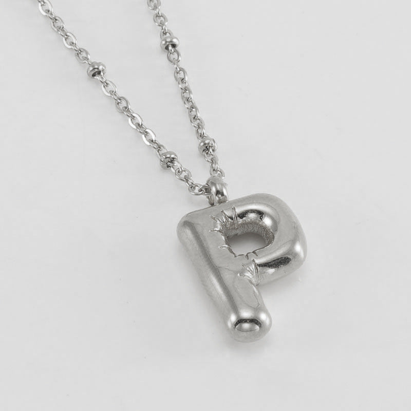 Collana con iniziale a palloncino (Set)