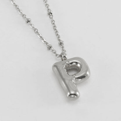 Collana con iniziale a palloncino (Set)