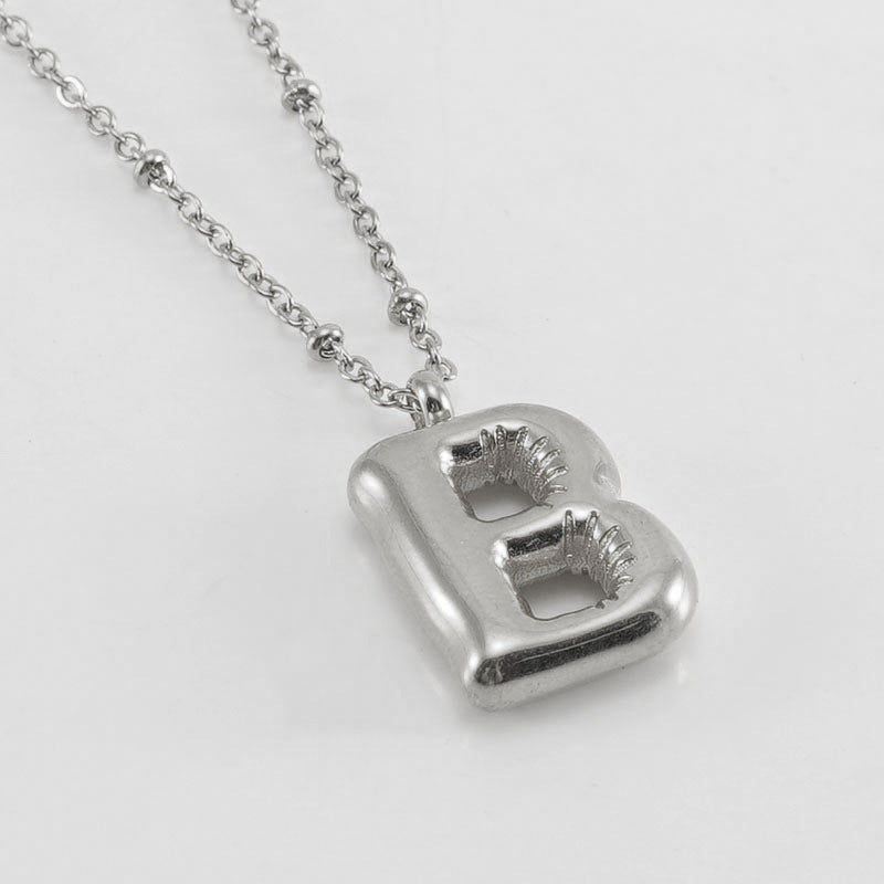 Collana con iniziale a palloncino (Set)