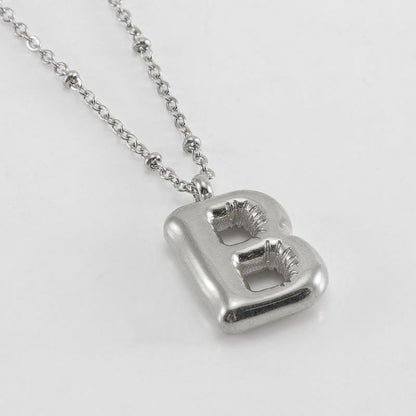 Collana con iniziale a palloncino (Set)