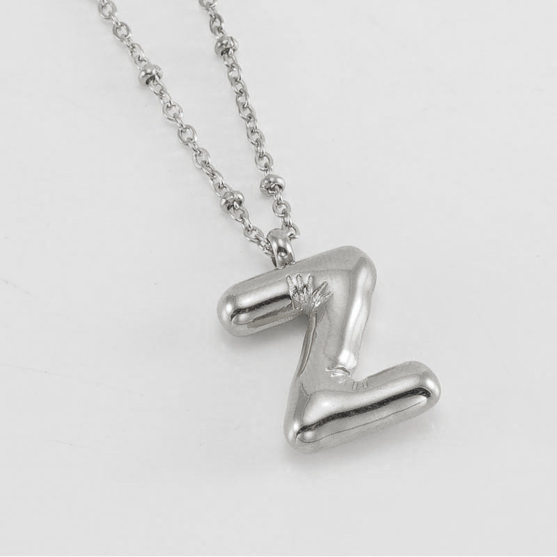 Collana con iniziale a palloncino (Set)