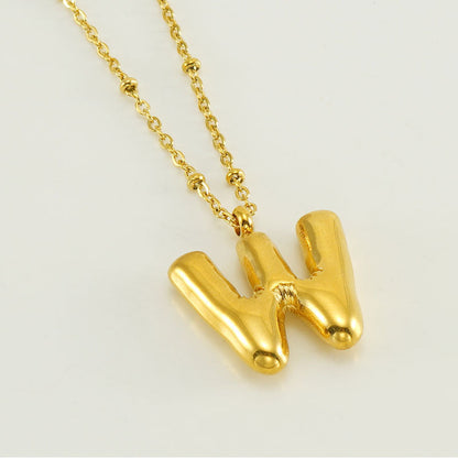 Collana con iniziale a palloncino (Set)