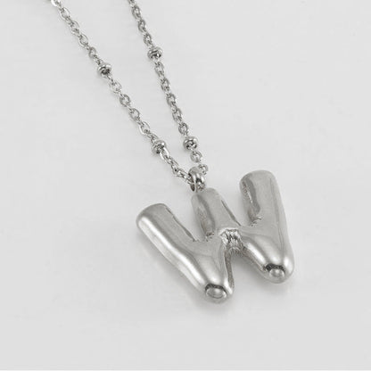 Collana con iniziale a palloncino (Set)