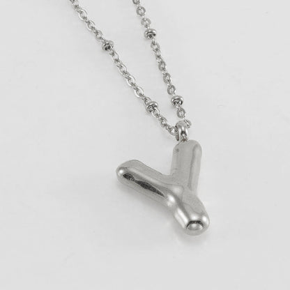 Collana con iniziale a palloncino (Set)