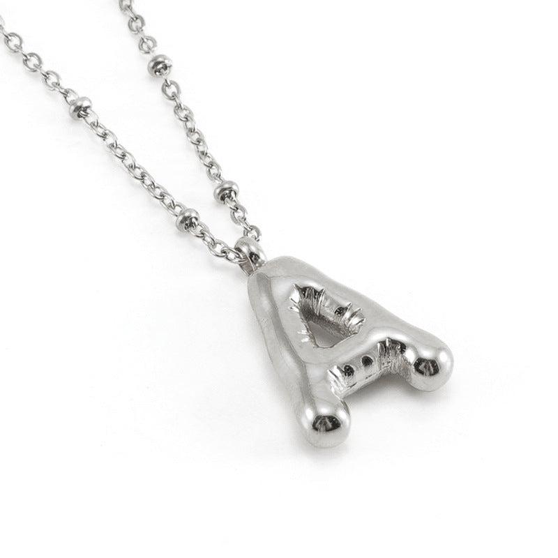 Collana con iniziale a palloncino (Set)